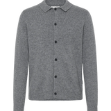 Cárdigan BLEND Branko Polo Pewter Melange, flat frontal