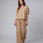 Blusa Brava Fabrics Big Tiles Aloha Ochre - ECRU