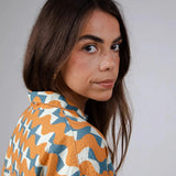 Blusa Brava Fabrics Big Tiles Aloha Ochre - ECRU