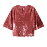 Blusa CKS Tiria Dark Pink - ECRU