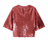 Blusa CKS Tiria Dark Pink - ECRU