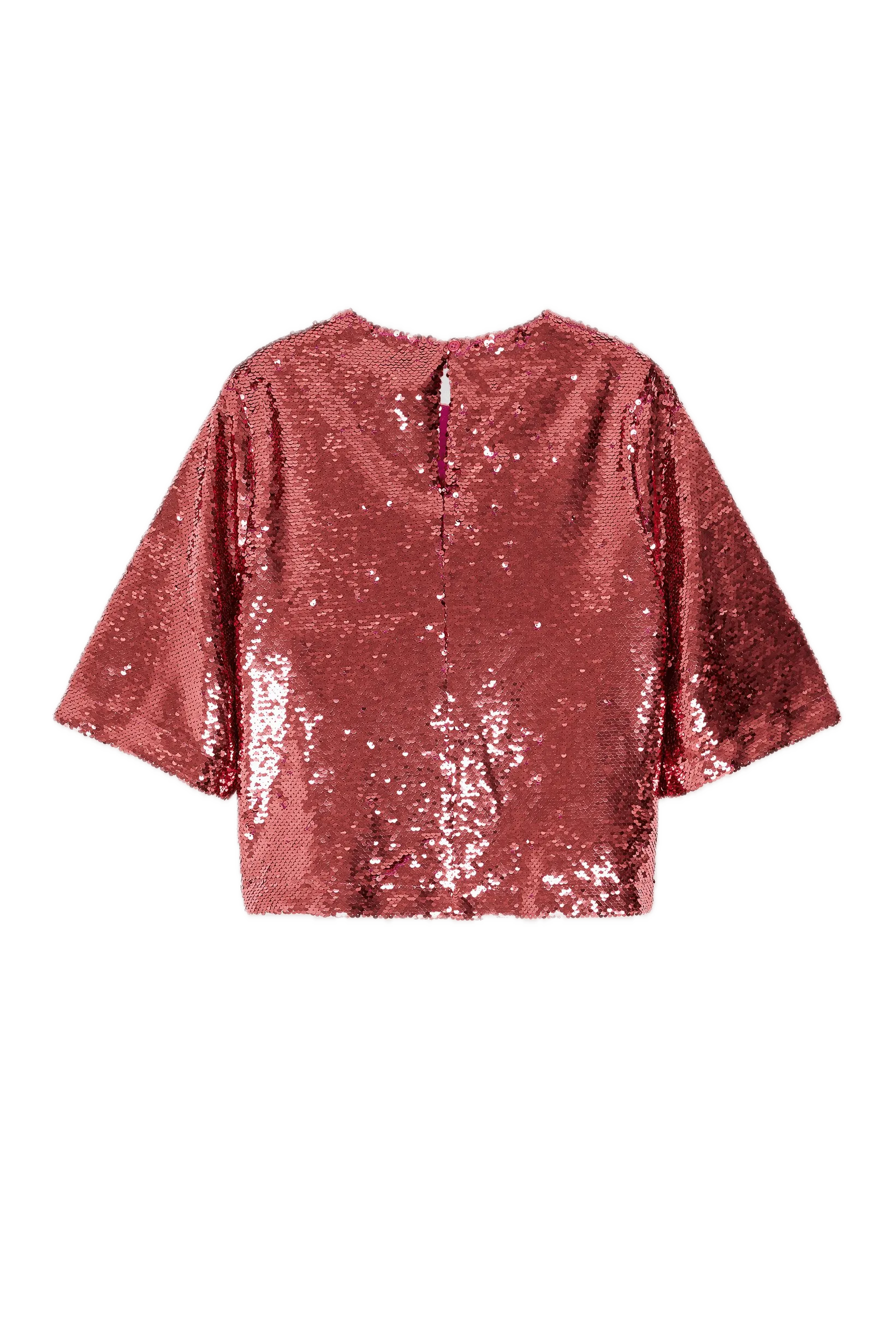 Blusa CKS Tiria Dark Pink - ECRU