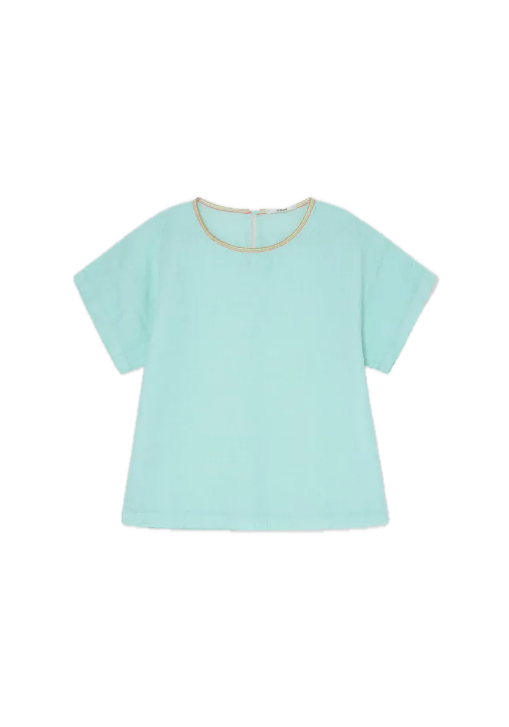 Blusa Dr Bloom Flake Lino Agua - ECRU