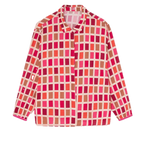 Blusa DrBloom Copos Estampado Pantone Rosa - ECRU