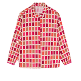 Blusa DrBloom Copos Estampado Pantone Rosa - ECRU