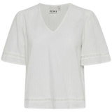 Blusa ICHI Talmar Cloud Dancer - ECRU