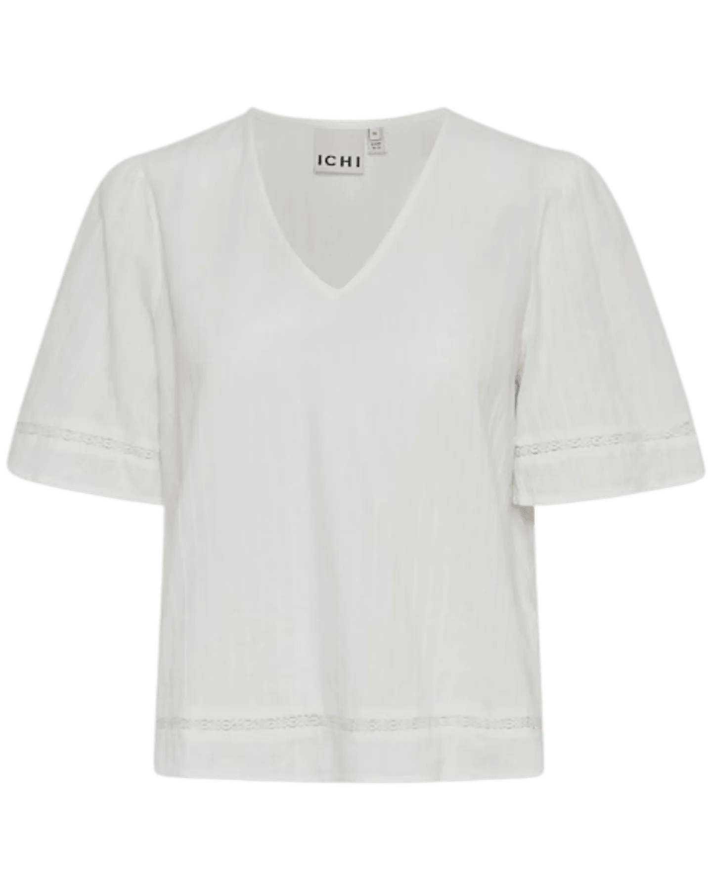 Blusa ICHI Talmar Cloud Dancer - ECRU