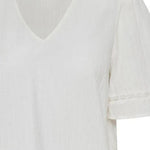Blusa ICHI Talmar Cloud Dancer - ECRU