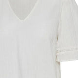 Blusa ICHI Talmar Cloud Dancer - ECRU