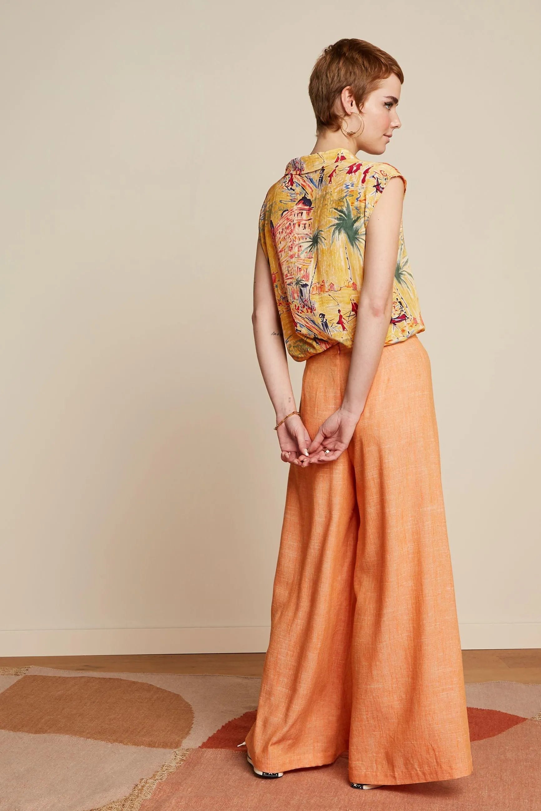 Blusa King Louie July Serafini Tuscan Yellow - ECRU