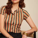 Blusa King Louie Piso Stripe - ECRU