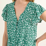 Blusa Molly Bracken Green Diane - ECRU