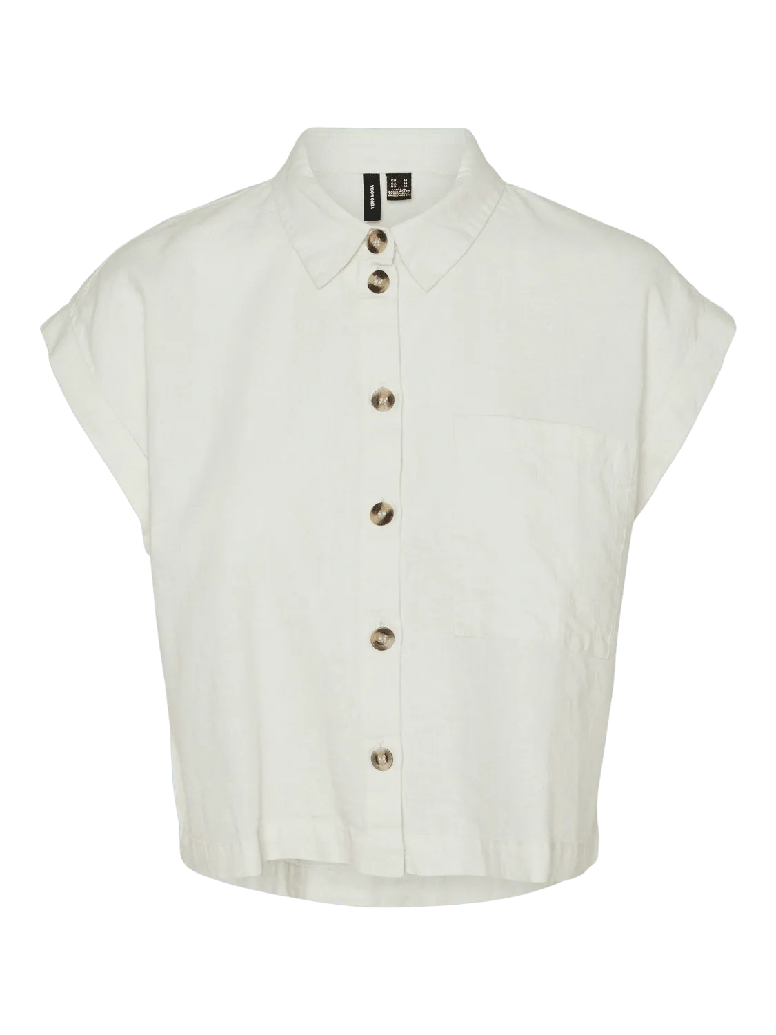 Blusa Vero Moda Luna Cropped - ECRU