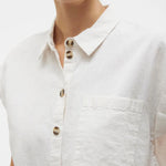 Blusa Vero Moda Luna Cropped - ECRU