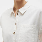 Blusa Vero Moda Luna Cropped - ECRU