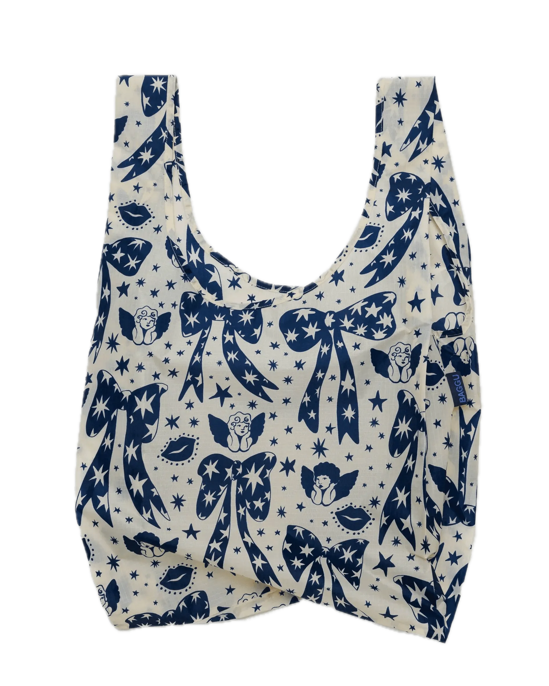 Bolsa Baggu Estándar Reciclada Cherub Bows - ECRU