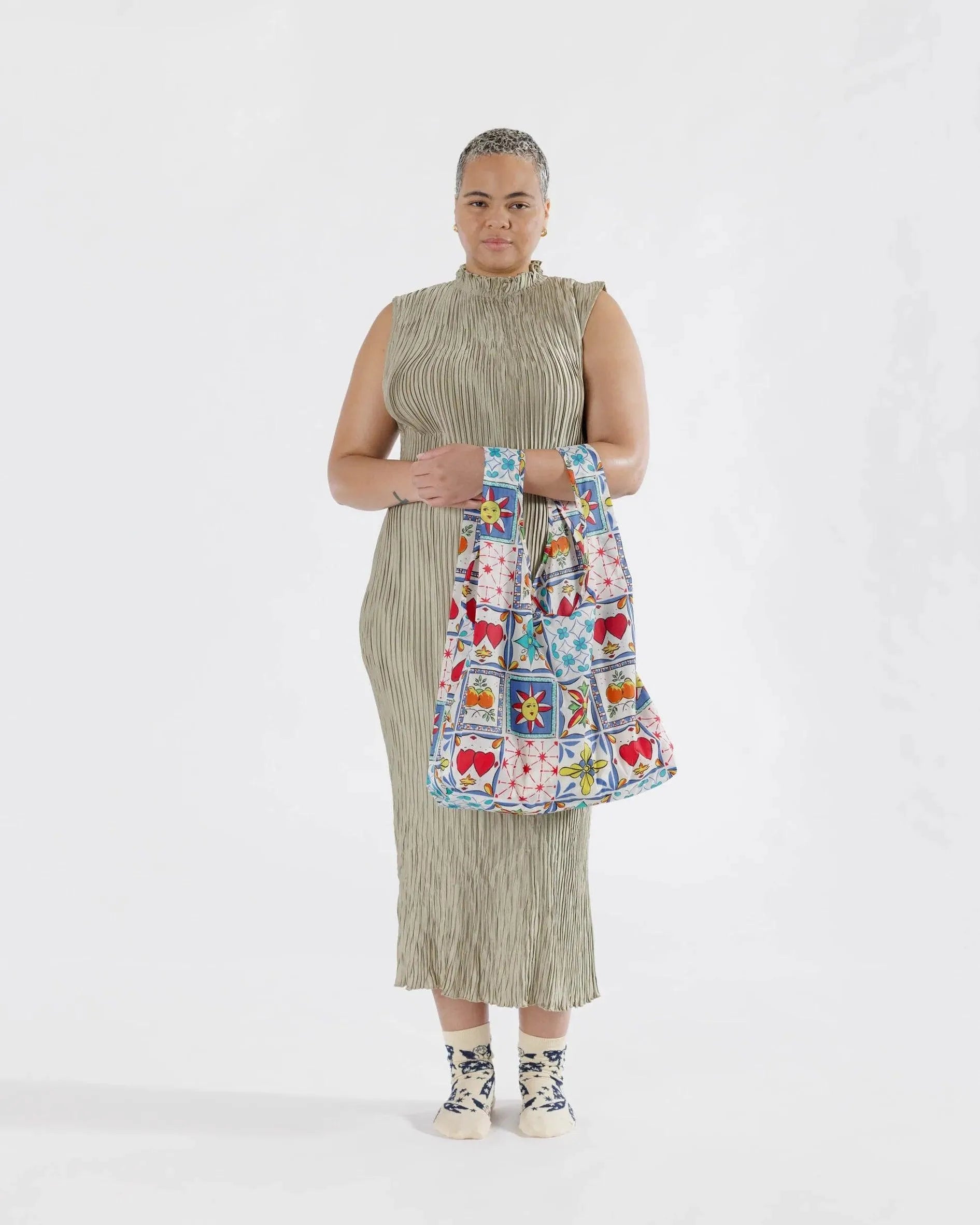 Bolsa Baggu Estándar Reciclada Sunshine Tile - ECRU