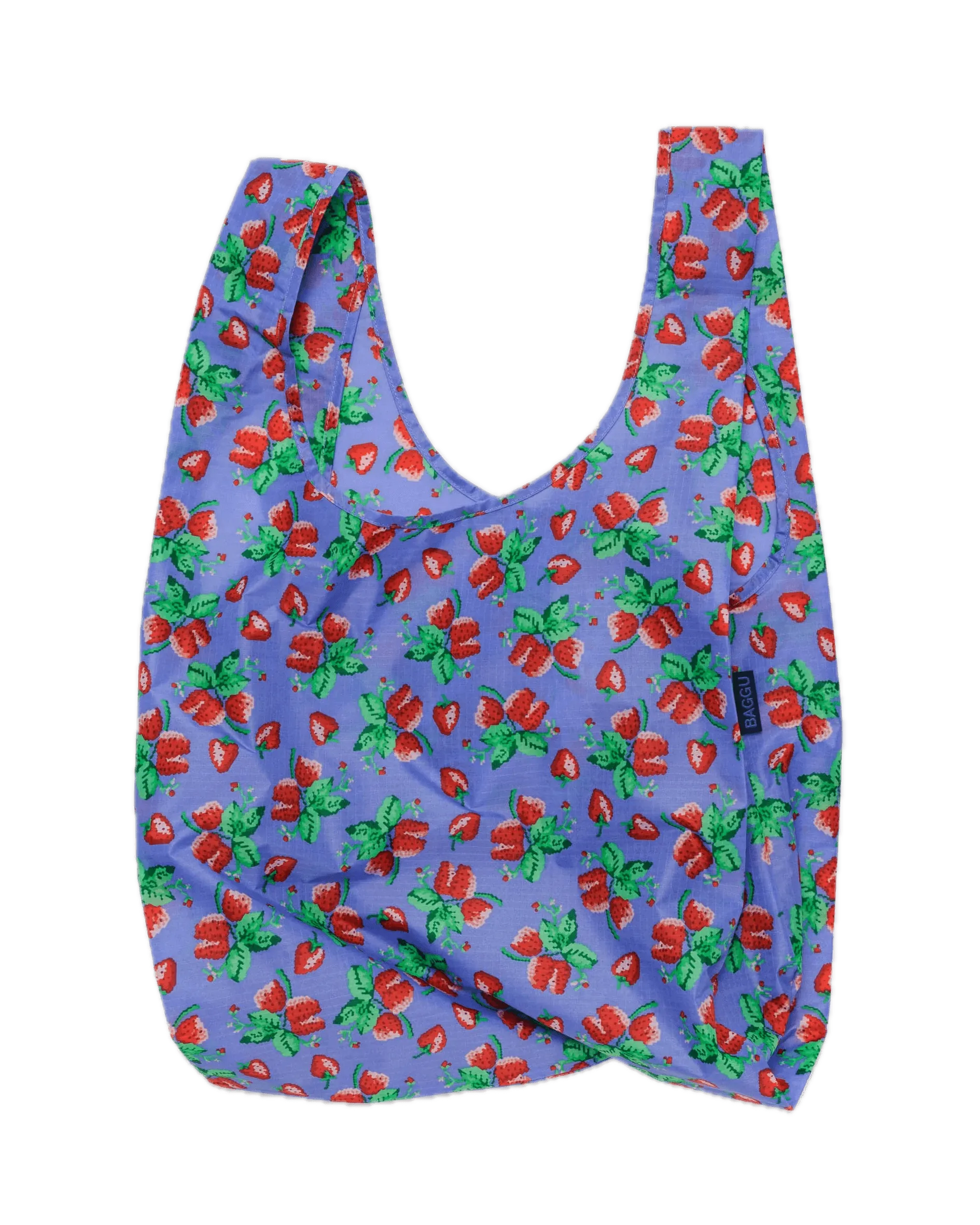 Bolsa Baggu Estándar Reciclada Wild Strawberries - ECRU