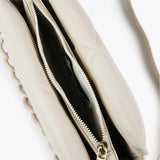 LOLA CASADEMUNT Quilted Shoulder Bag in Ecru 