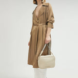 Bolso LOLA CASADEMUNT Bandolera Monograma Efecto Piel Crudo