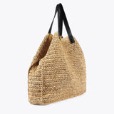 Bolso LOLA CASADEMUNT Rafia Logo Brillante