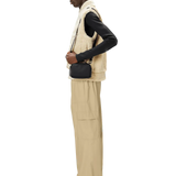 Bolso Rains Box Bag Micro Black - ECRU