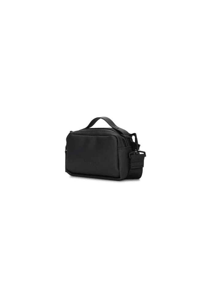 Bolso Rains Box Bag Micro Black - ECRU