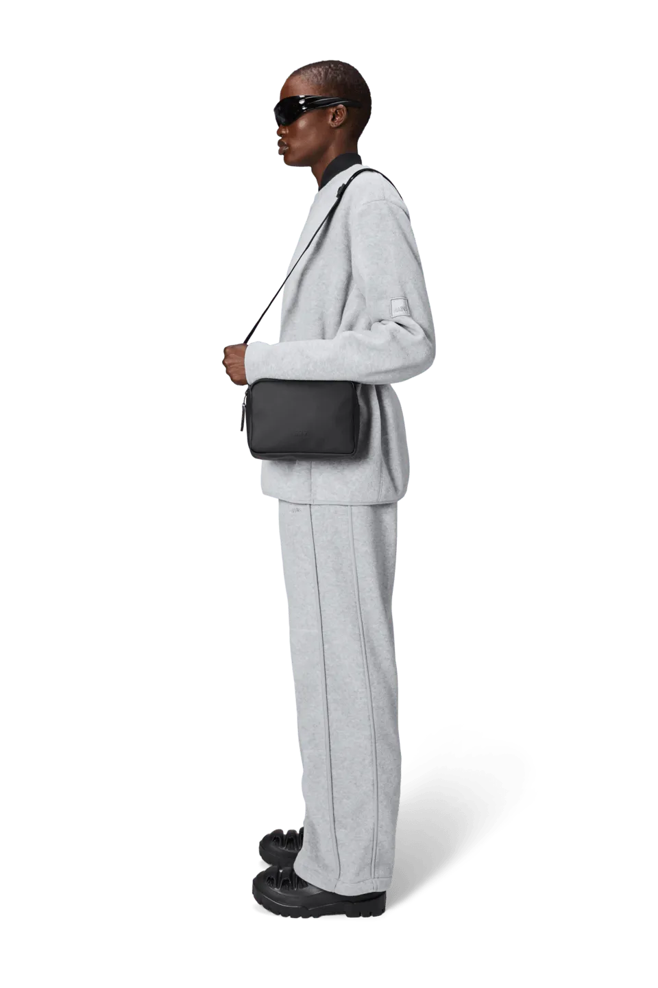 Bolso Rains Box Bag Negro - ECRU