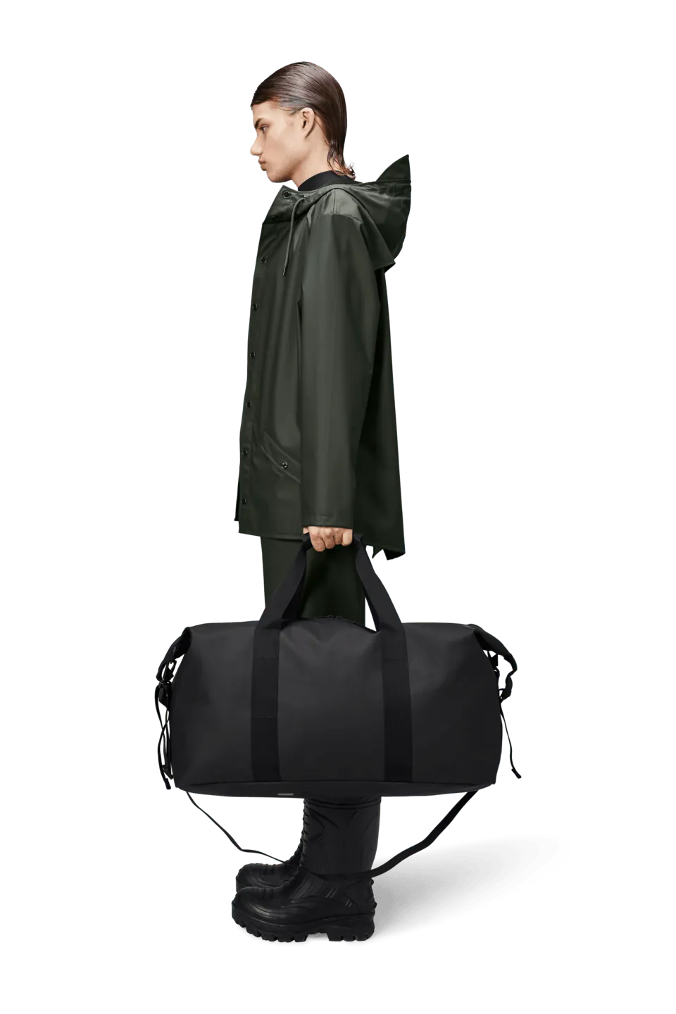 Bolso Rains Hilo Weekend Large Bag Black - ECRU