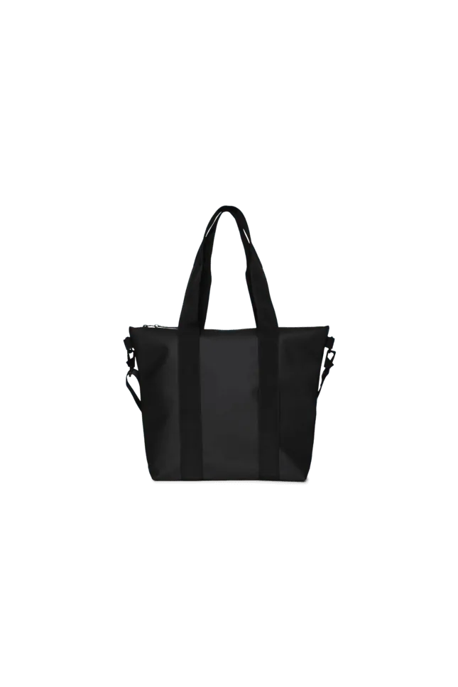 Bolso Rains Tote Bag Mini Black - ECRU