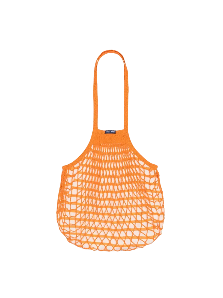 Bolso Saint James Rejilla Orange Fluor - ECRU