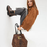 Bolso LOLA CASADEMUNT Shopper Animal Print Leopardo