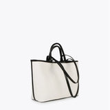 LOLA CASADEMUNT Shopper Two-tone Leather Effect Bag 