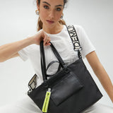 Bolso LOLA CASADEMUNT Shopper Nylon Detalles Fluor