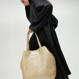 Bolso LOLA CASADEMUNT Shopper Desestructurado Monograma Dorado