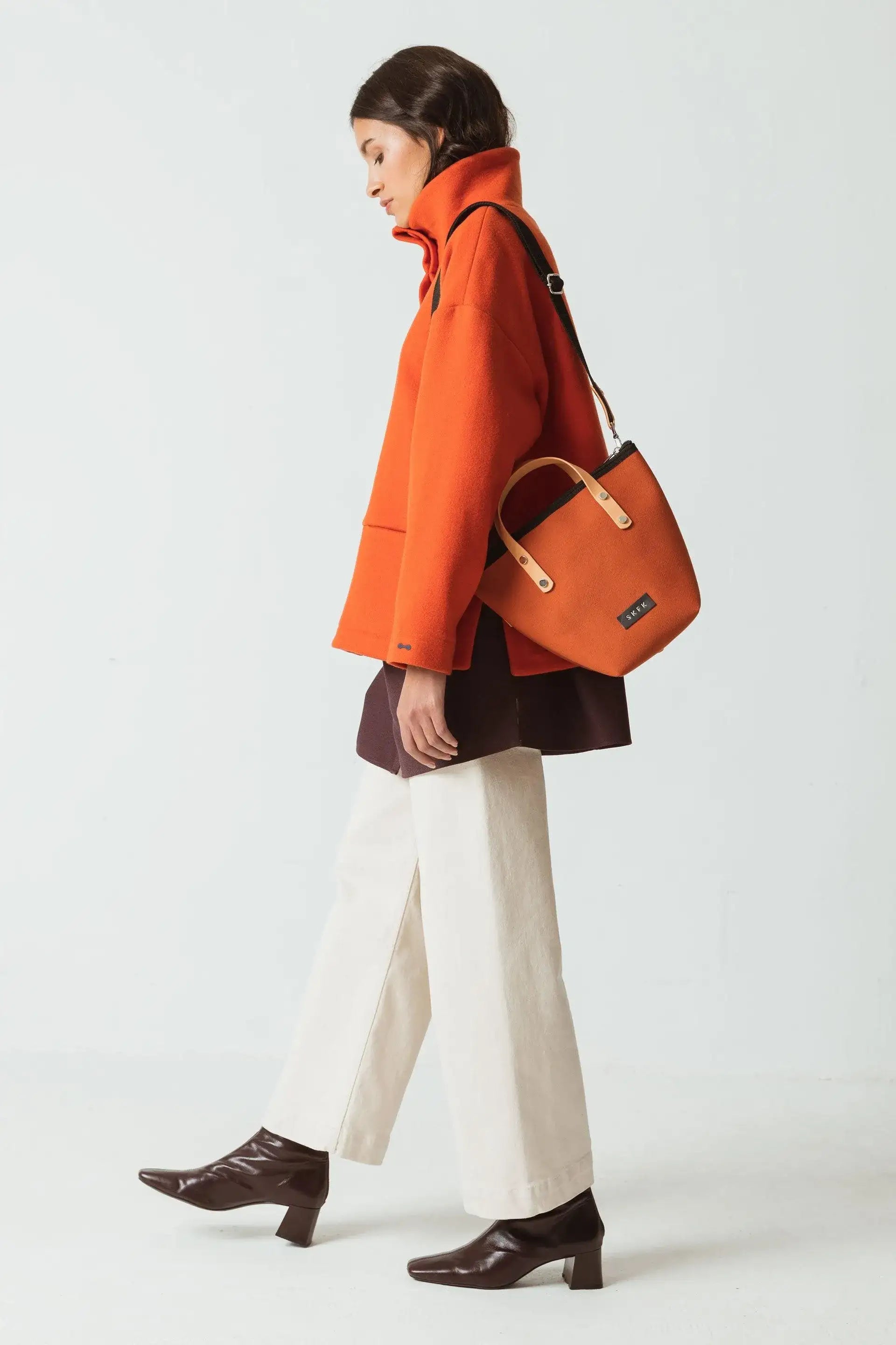 Skunkfunk Outlet Bolsos Bolso SKFK Nobi Azul Marino – ECRU