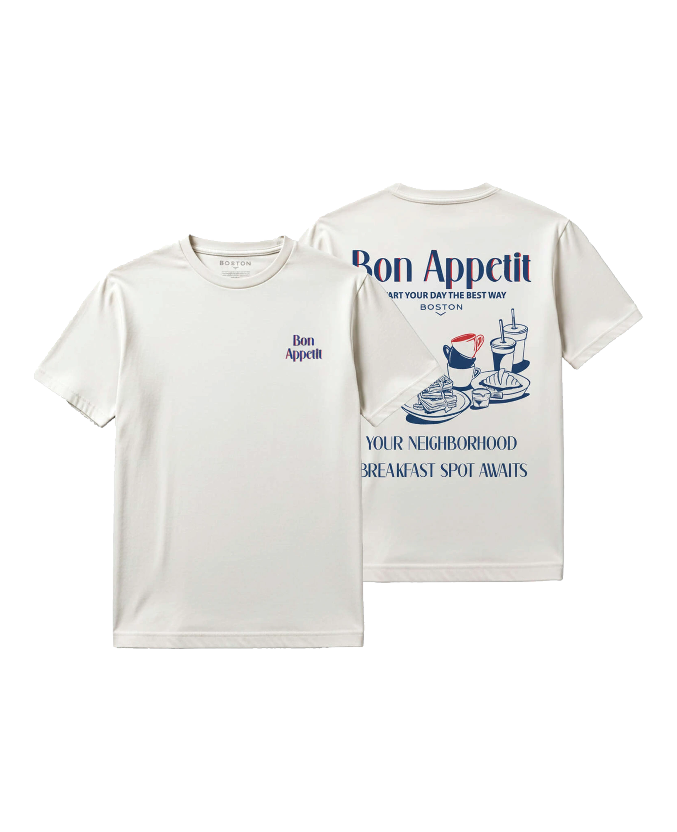 Camiseta Boston Bon Appétit Blanco Roto, vista de producto