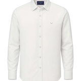 Camisa Boston de Algodón y Tencel Tintada Blanco, vista de producto