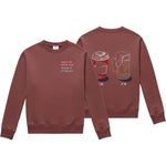 Sudadera Boston AM PM Granate Claro, detalle de modelo