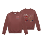 Sudadera Boston AM PM Granate Claro, vista de producto