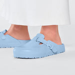 Boston Birkenstock EVA Dusty Blue - ECRU