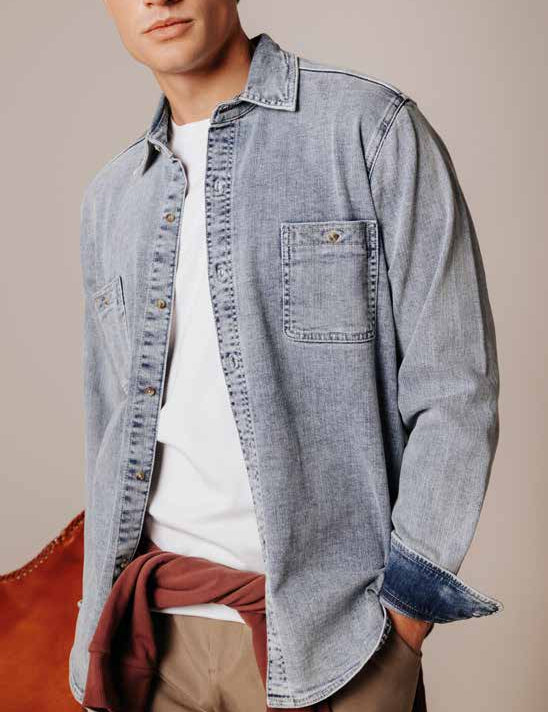 Sobrecamisa Boston Tuy Lavado Medio, detalle editorial