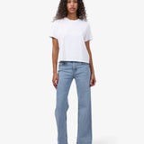 Camiseta COLORFUL STANDARD Women Orgánica Crop Optical White