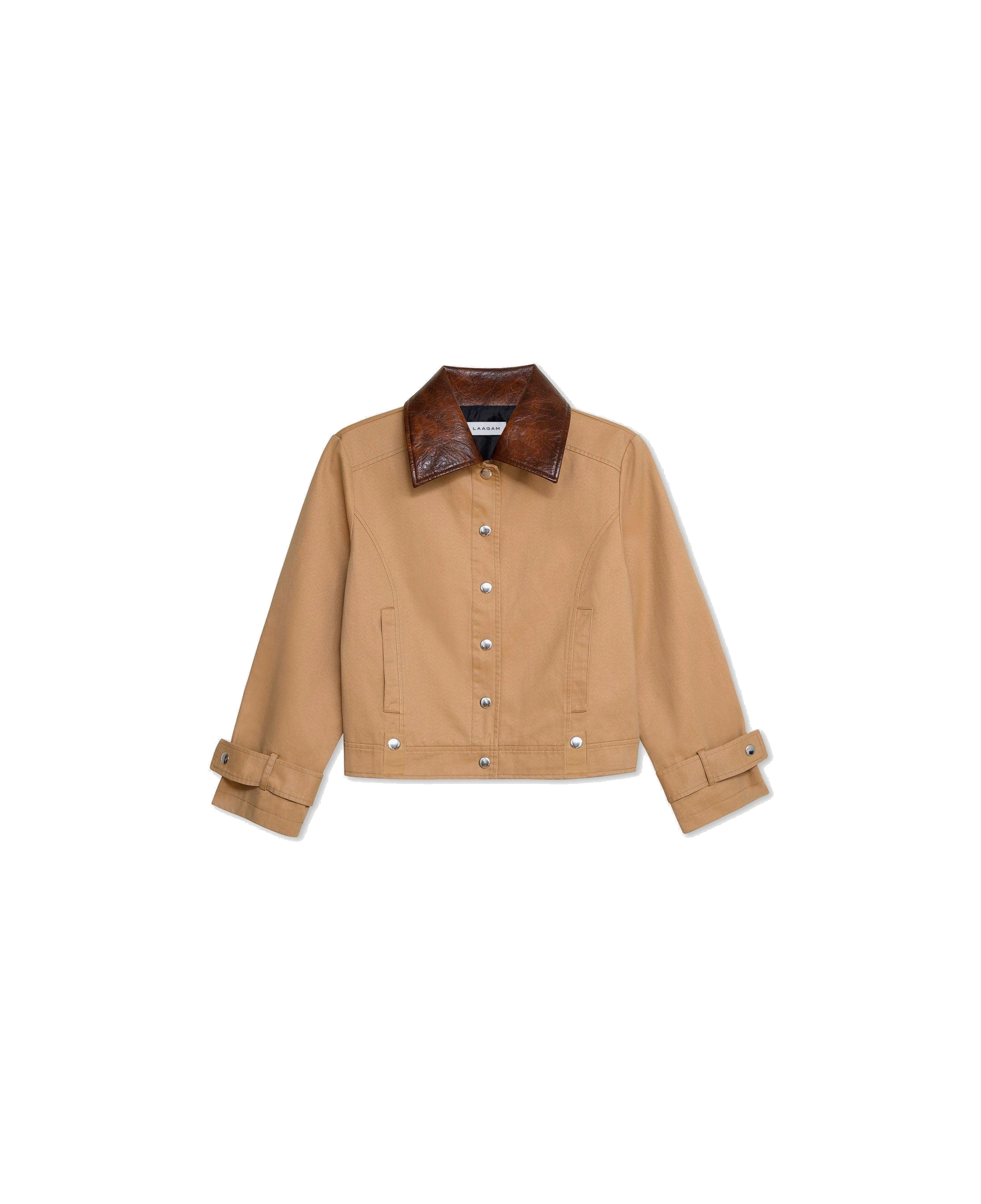 Chaqueta LAAGAM Braidy Beige · fotografía oficial de la prenda
