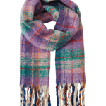 Bufanda Ichi Makena Amaranth Purple - ECRU