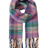 Bufanda Ichi Makena Amaranth Purple - ECRU