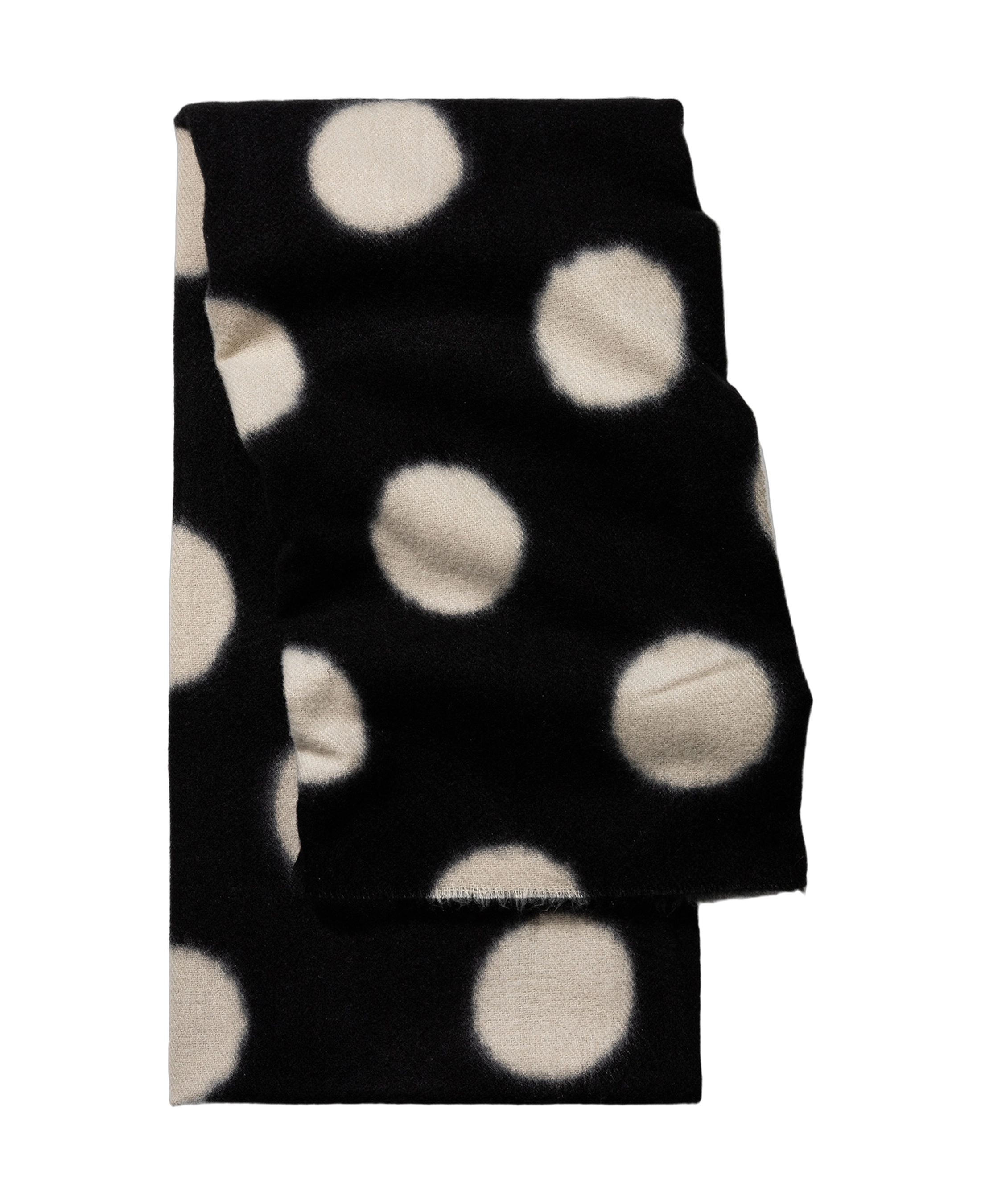 Bufanda TIFFOSI Angelic A negra de lunares, flat frontal