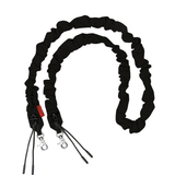 Bungee-Gurt-Topologie – schwarzer Tech-Satin