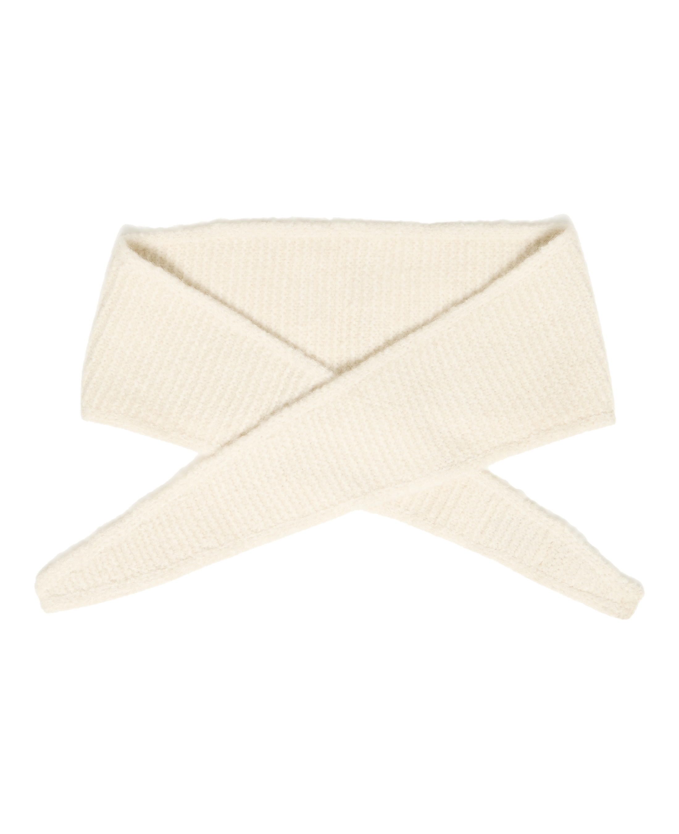 Bufanda B.YOUNG Vilko Birch Melange — frontal, fondo transparente