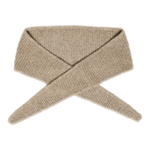 Bufanda B.YOUNG Vilko Walnut Melange — frontal, fondo transparente
